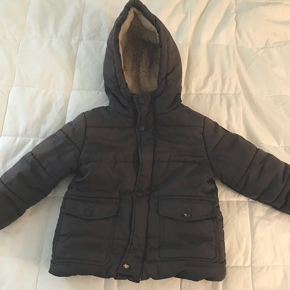 Toddler winter coat 2T Ben Sherman black zip